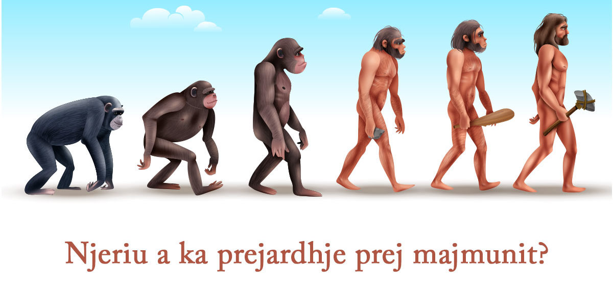 prejardhja e njeriut - njeriu prej majmunit